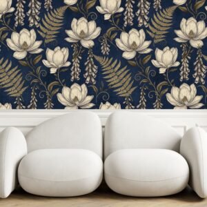 Victorian Botanical Seamless Wallpaper
