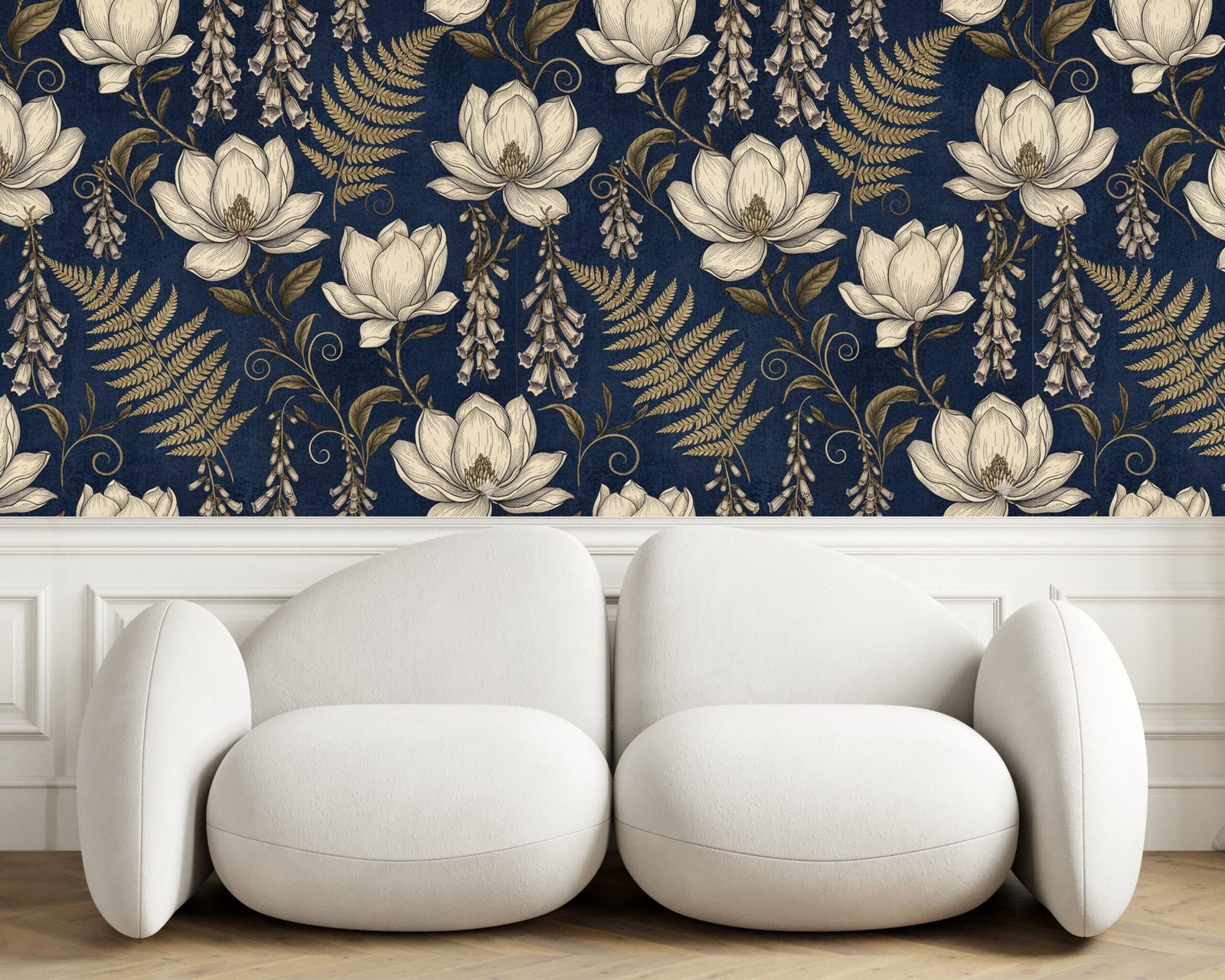 Victorian Botanical Seamless Wallpaper